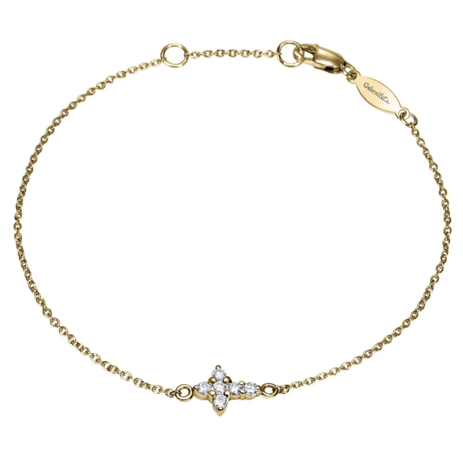 Gabriel & Co. Diamond Cross Tennis Bracelet