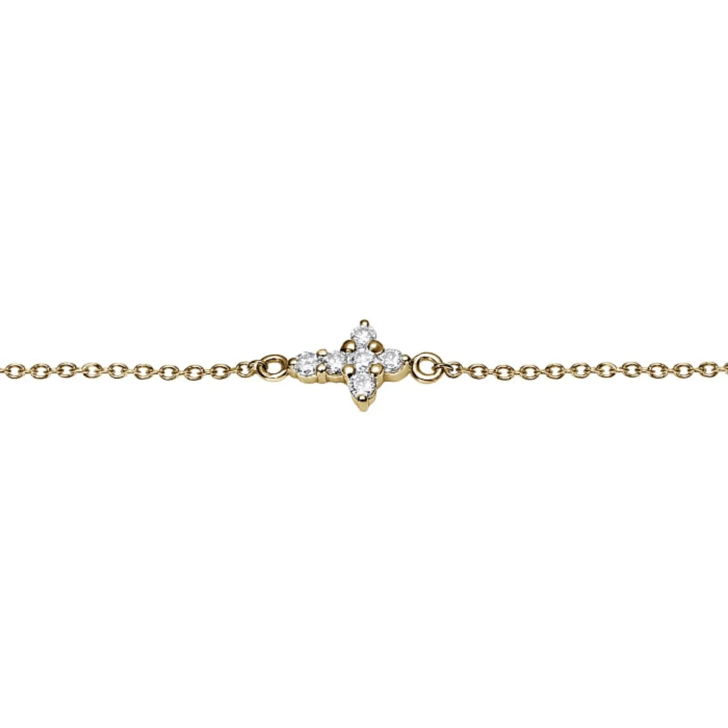 Gabriel & Co. Diamond Cross Tennis Bracelet