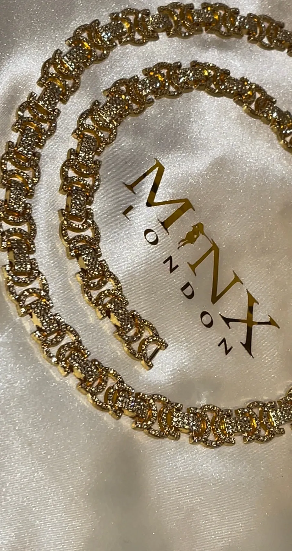 Gold Iced Out Chain | Iced Out Necklace | Iced Out Bracelet