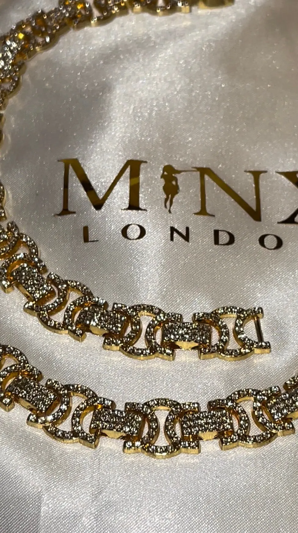 Gold Iced Out Chain | Iced Out Necklace | Iced Out Bracelet