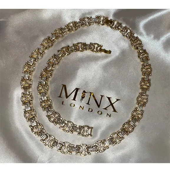 Gold Iced Out Chain | Iced Out Necklace | Iced Out Bracelet