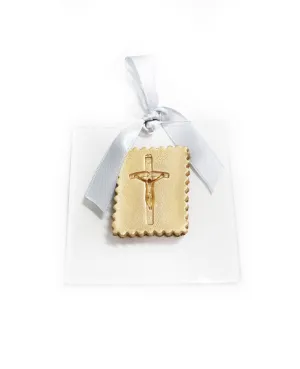 Gold Ornament on Acrylic - Cross