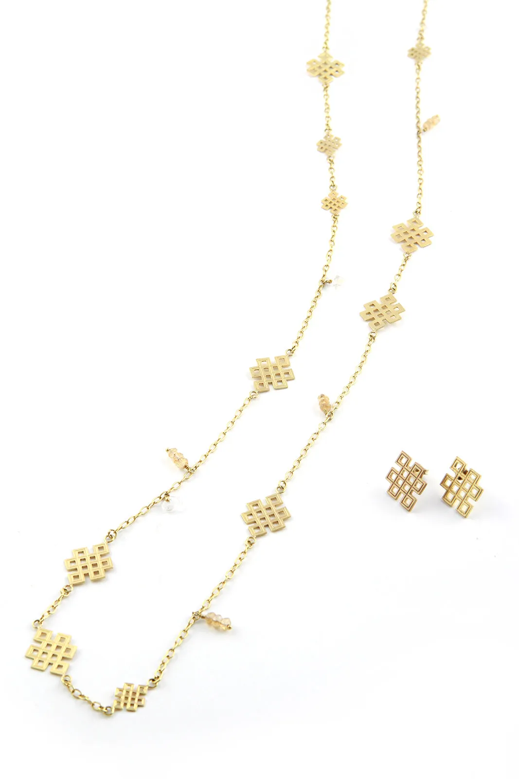 Gold Plated Endless Knot Bracelet