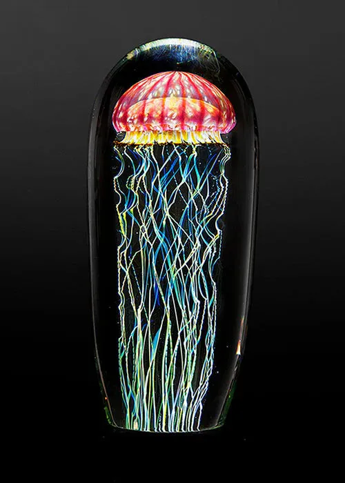 Gold Ruby Jellyfish Sculpture