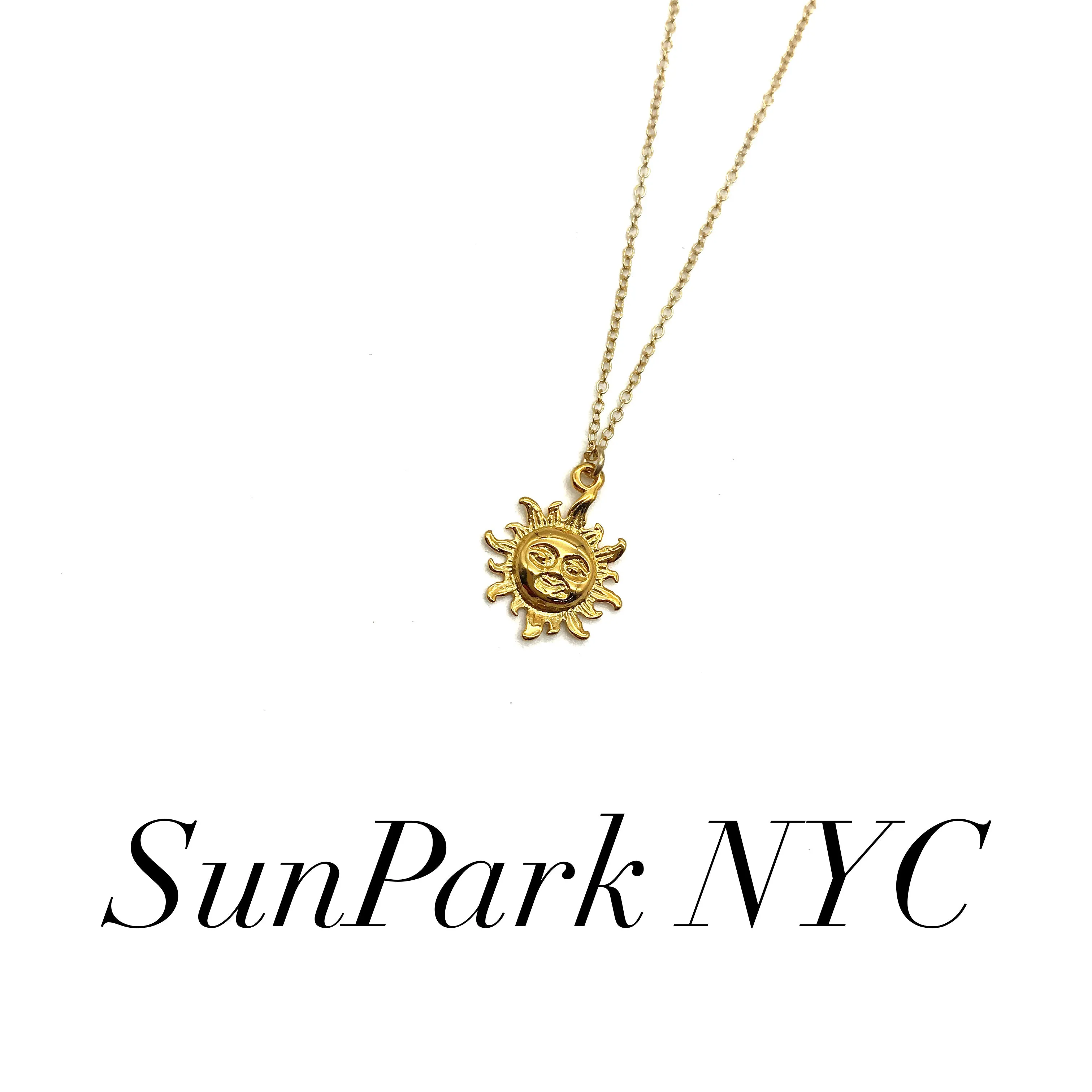 Gold Shining Sun Necklace