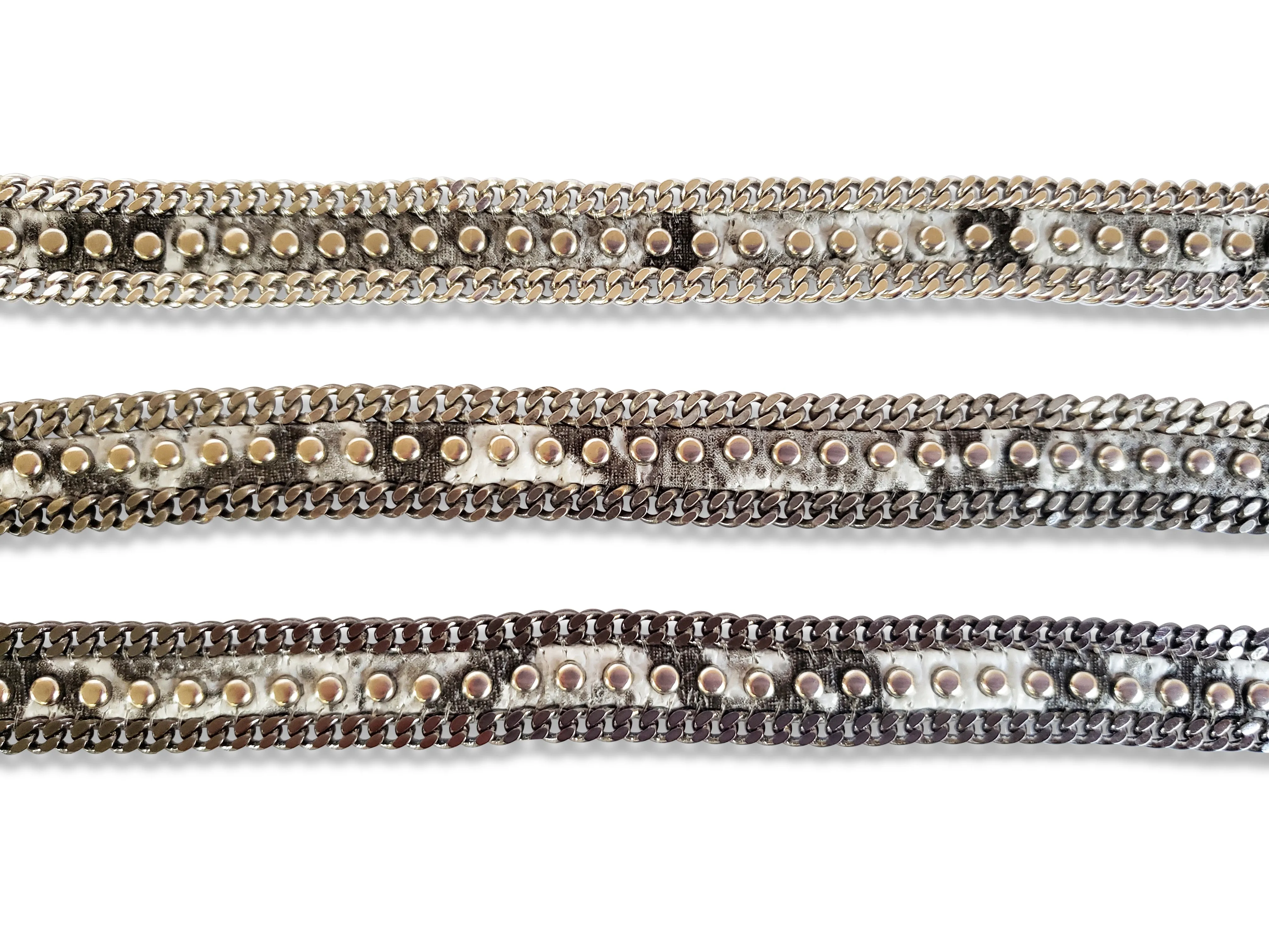 Gray Python Double Wrap Bracelet