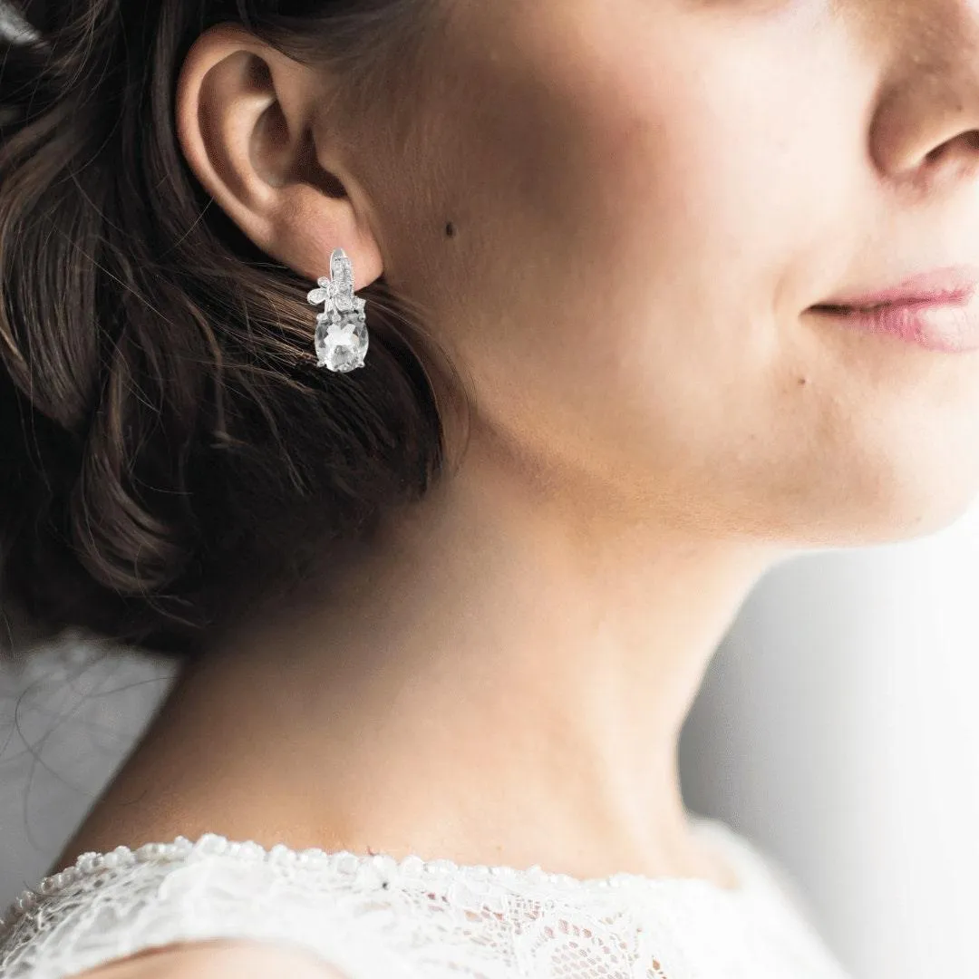 Green Amethyst Earrings
