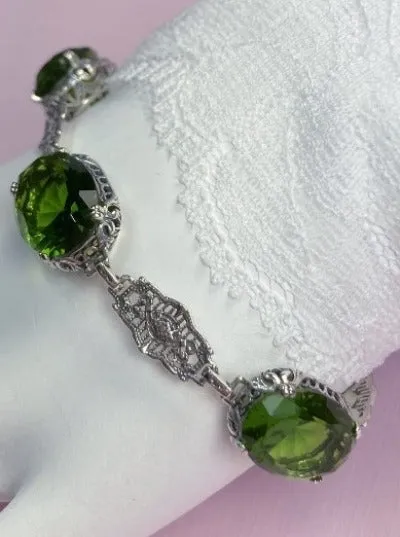 Green Peridot Edwardian Bracelet #B70