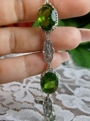 Green Peridot Edwardian Bracelet #B70