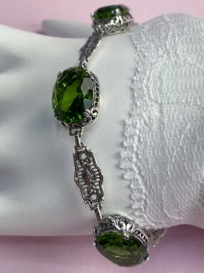 Green Peridot Edwardian Bracelet #B70