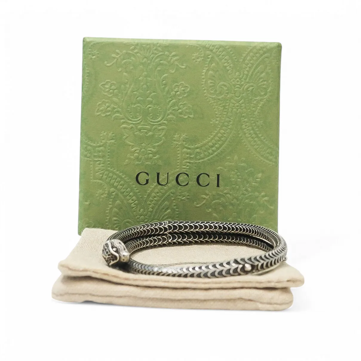 GUCCI GARDEN SNAKE BRACELET 0.925 SILVER