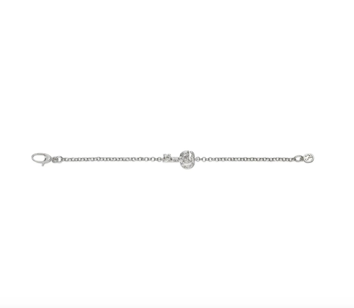 Gucci Silver Marmont GG Key Bracelet 6.5"