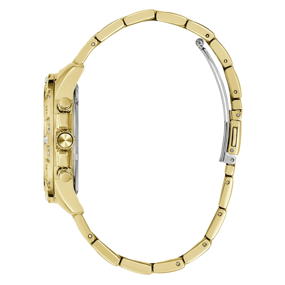 Guess Sport Majesty Sport Gold-Tone Crystal Bezel Men's Watch GW0771L2