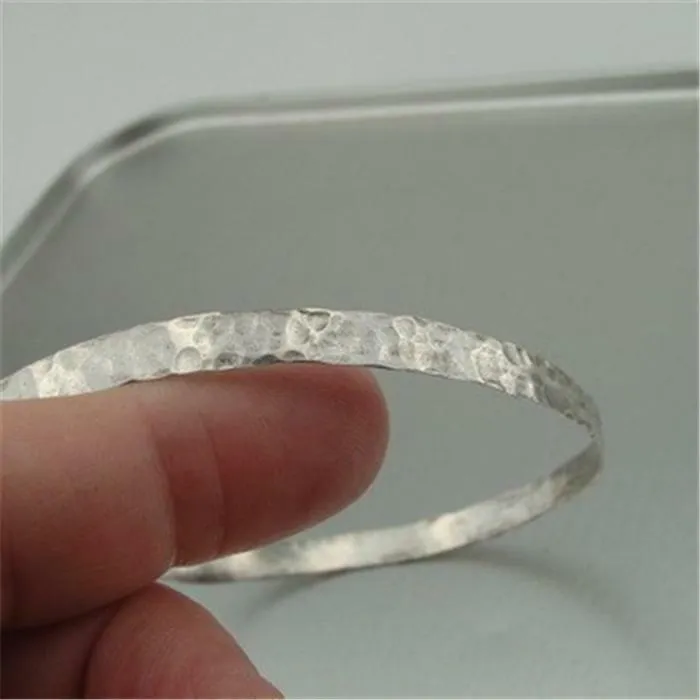 Hadar Designers Handmade Simple Delicate Art Sterlin Silver Bracelet (H) SALE