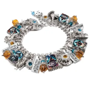 Halloween Black Cat Bracelet, Whiskers and the Mystic Moon