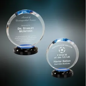 Halo Acrylic Award with Mirrored Base