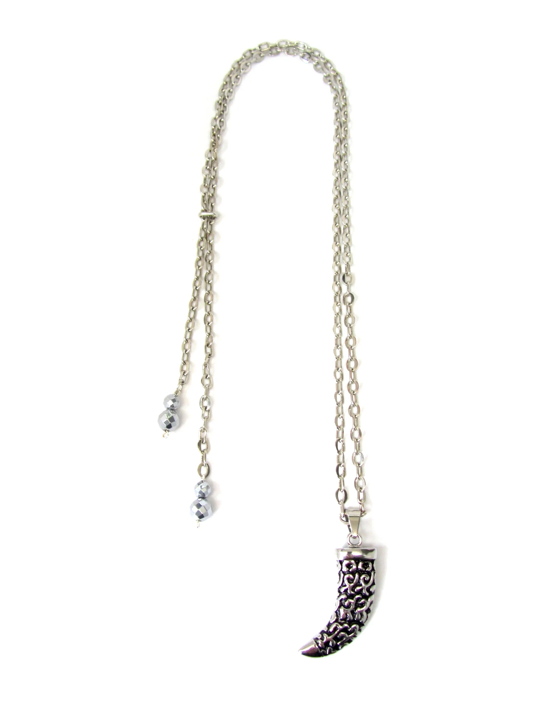 Hand Carved Horn Necklace