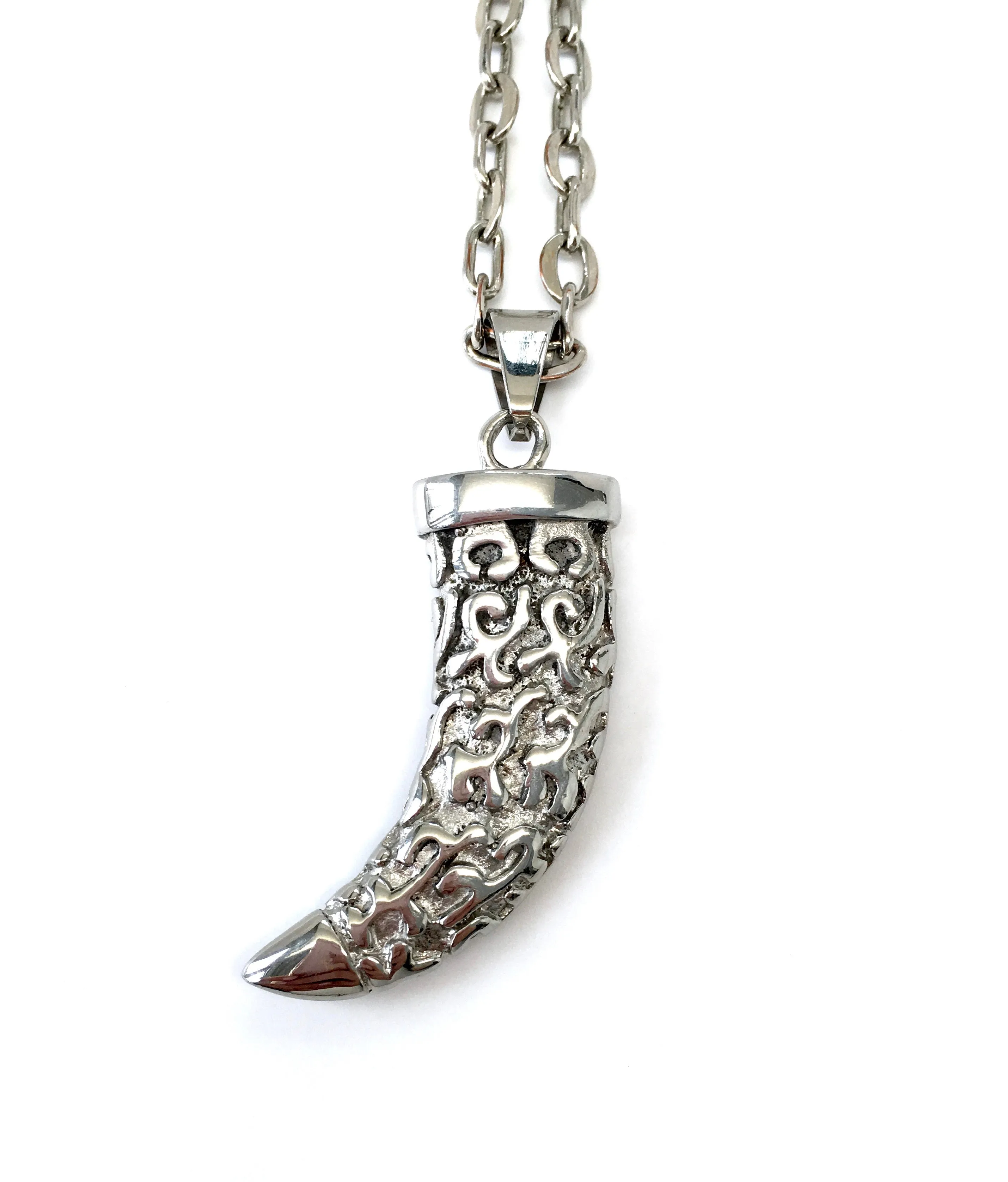 Hand Carved Horn Necklace