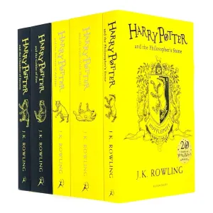 Harry Potter House Hufflepuff Edition Series 6-10: 5 Books Collection Set By J.K. Rowling