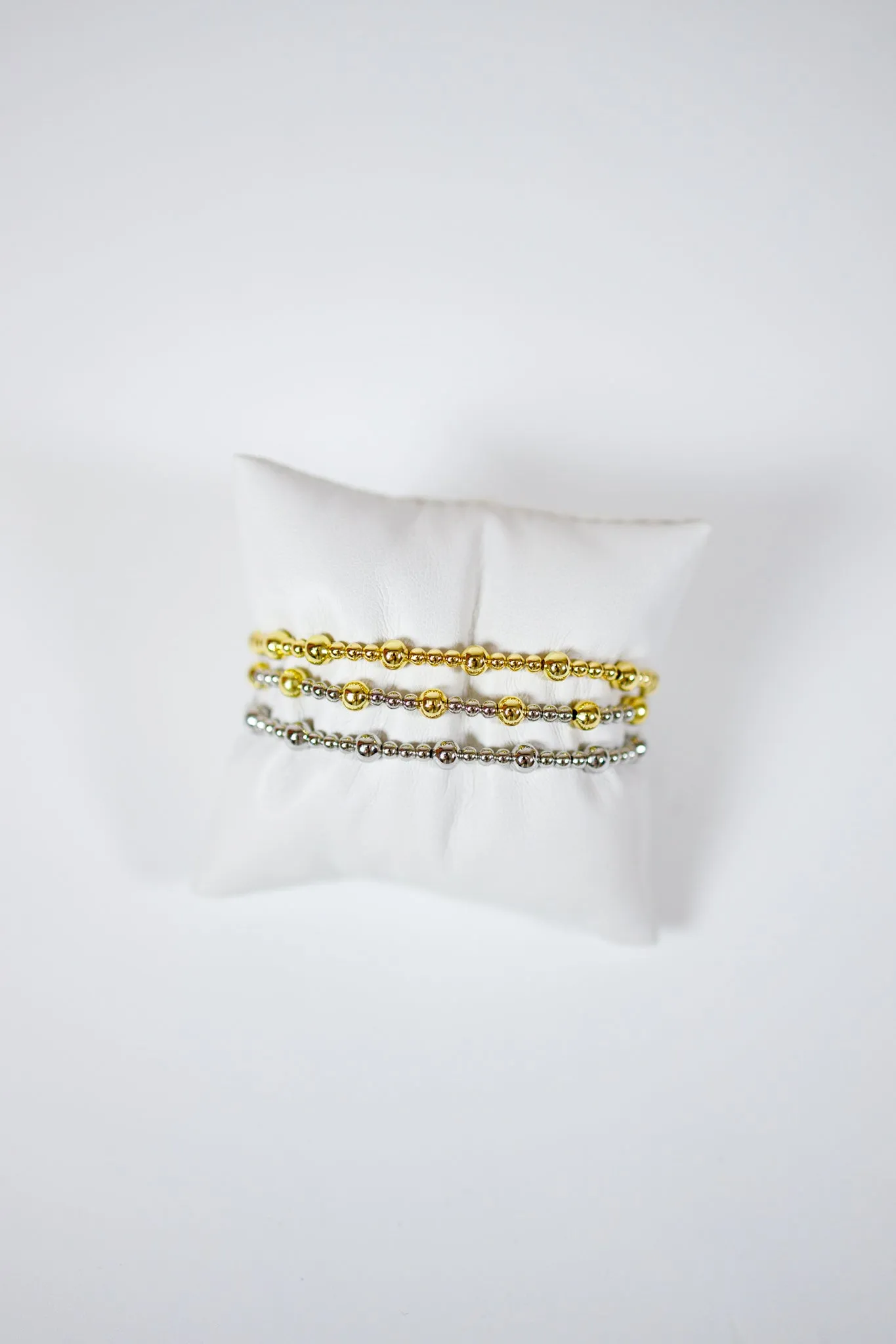 HD Silver and Gold Mix Bracelet Set