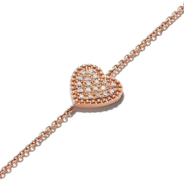 Heart Beading Pave Bracelet