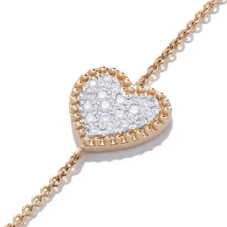 Heart Beading Pave Bracelet