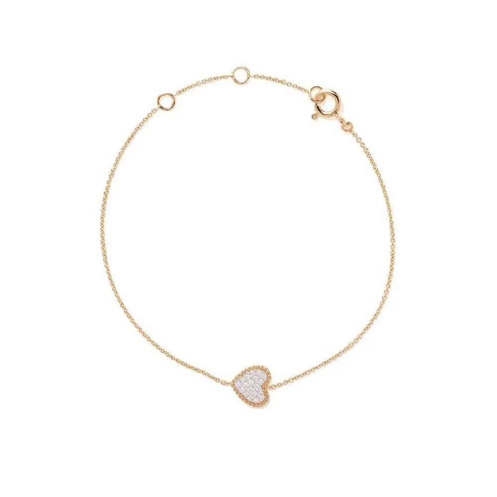 Heart Beading Pave Bracelet