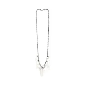 Heather Guidero Seven Element Long Carved Arch Slot Necklace