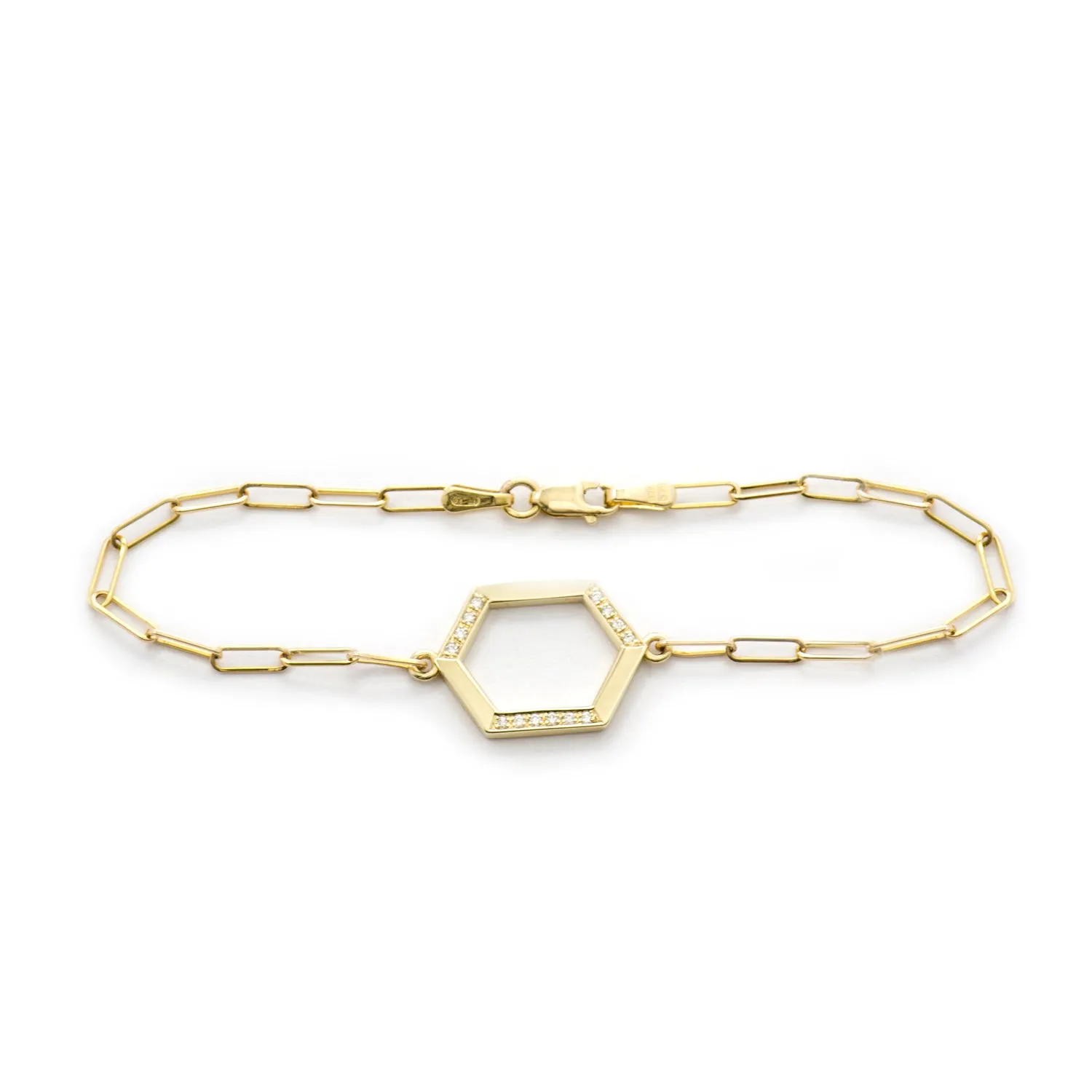 Hexagon Diamond Bracelet