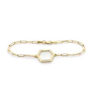 Hexagon Diamond Bracelet