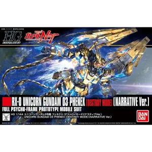 HG Unicorn Gundam Unit-03 Phenex [Destroy Mode] [Narrative Ver.]