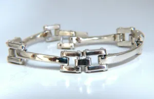 Hinge Sterling Silver Link Bracelet 7.25