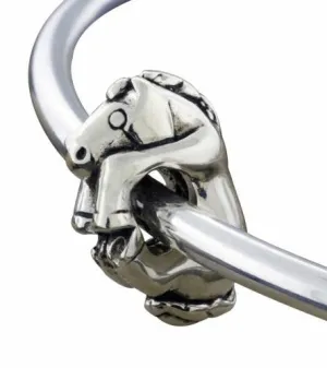 Horse and Gold Saddle Bracelet Bead