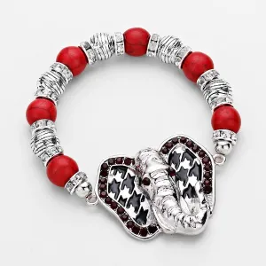 Houndstooth Elephant Bracelet