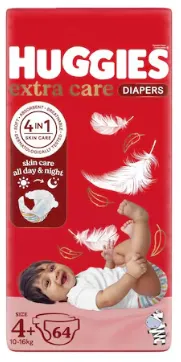Huggies N.4  (10-16Kg) 64Pieces