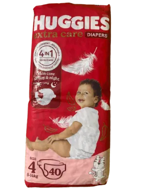 Huggies  N.4 (8-14Kg) 40Pieces