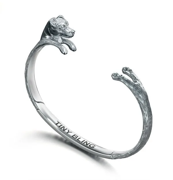 Jack Russell Terrier Breed Jewelry Cuddle Cuff Bracelet