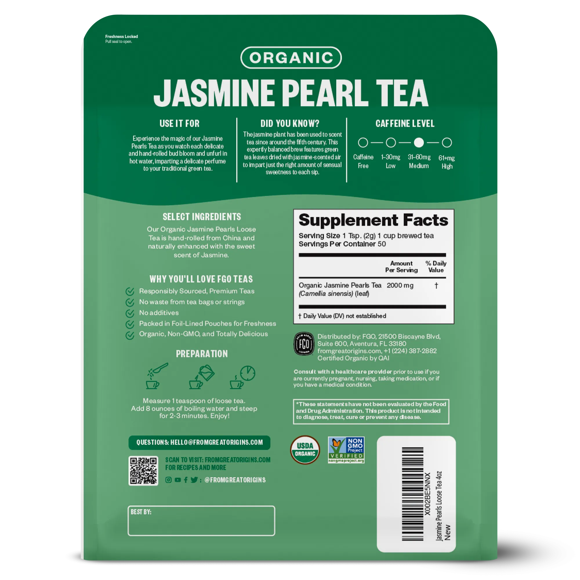 Jasmine Pearls Tea