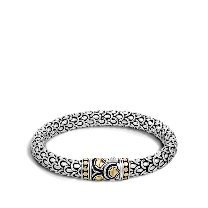 John Hardy Silver 18K Naga Medium Bracelet