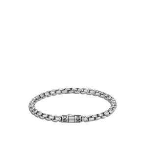 John Hardy Silver Classic Chain 4mm Box Chain Bracelet