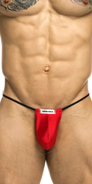 Justin Simon Xsj02 Silky G-string Bulge Red