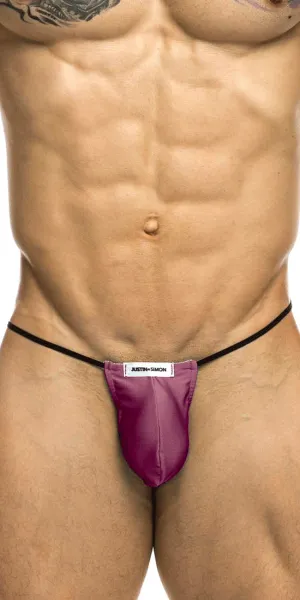 Justin Simon Xsj02 Silky G-string Bulge Wine