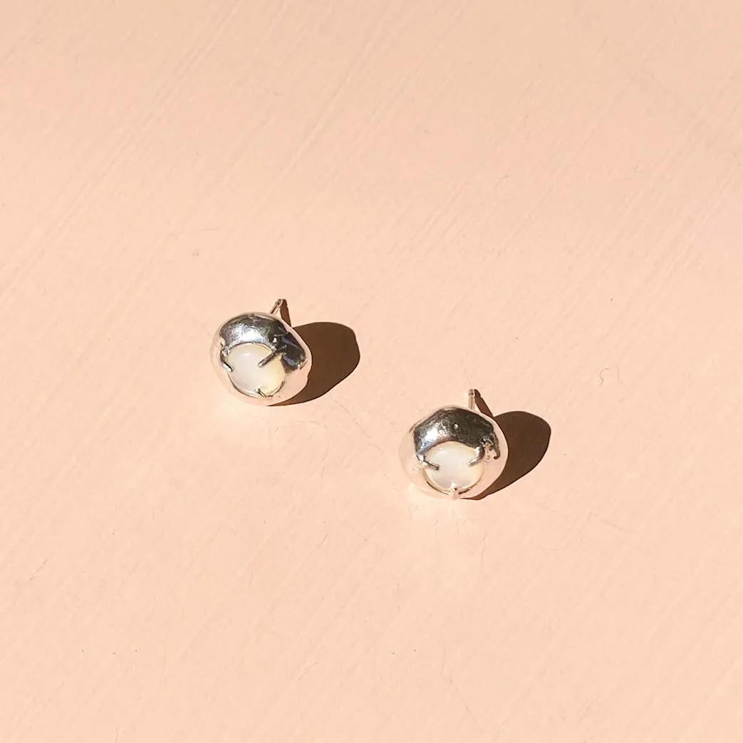 Keeper Studs with Mother of Pearl