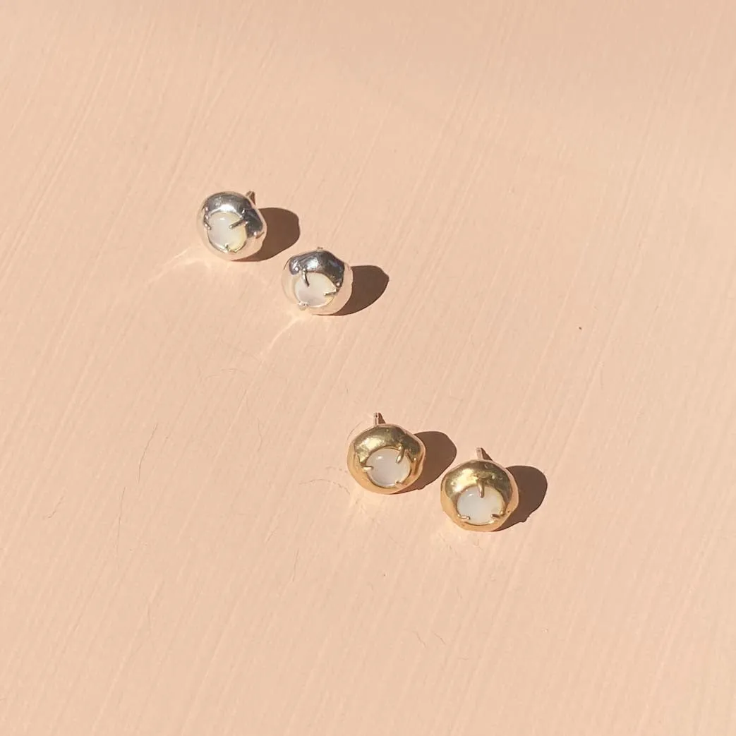 Keeper Studs with Mother of Pearl