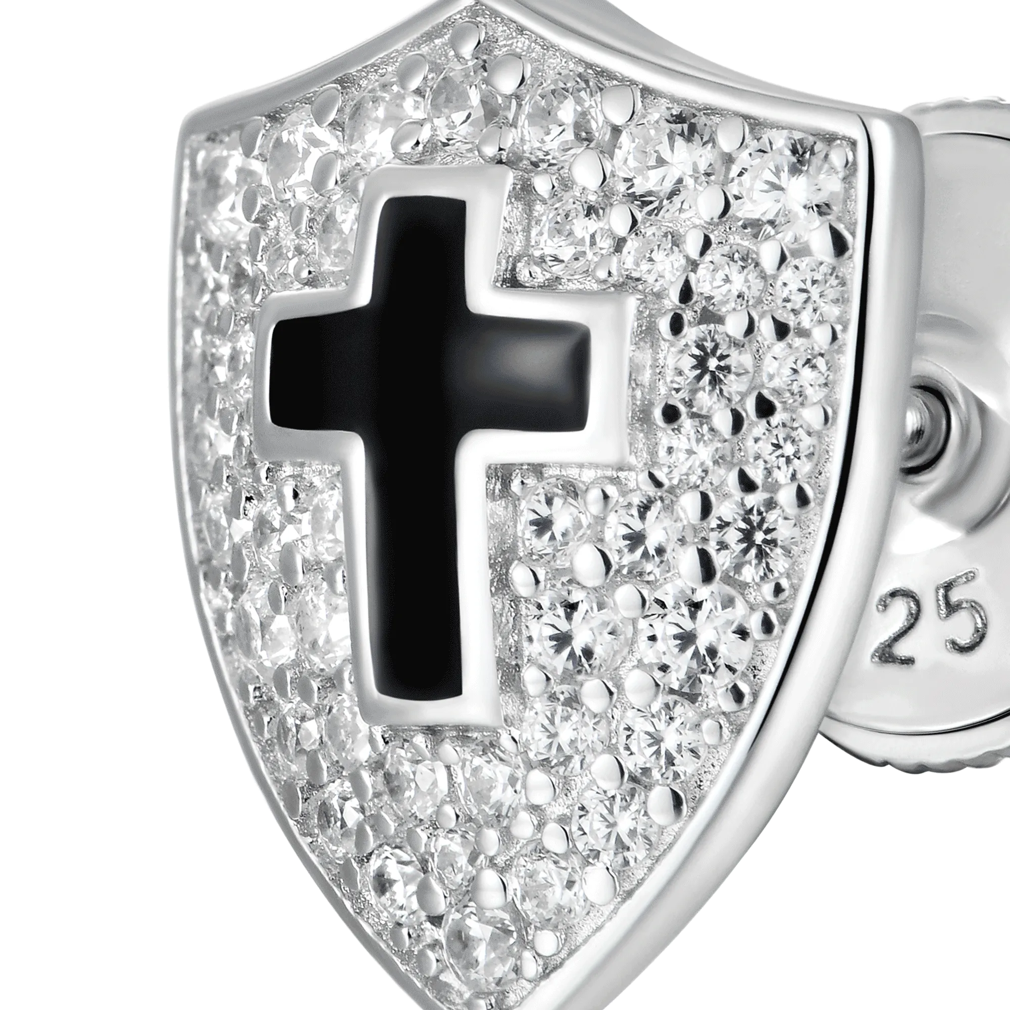 Knight Shield Stud Earring