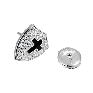 Knight Shield Stud Earring