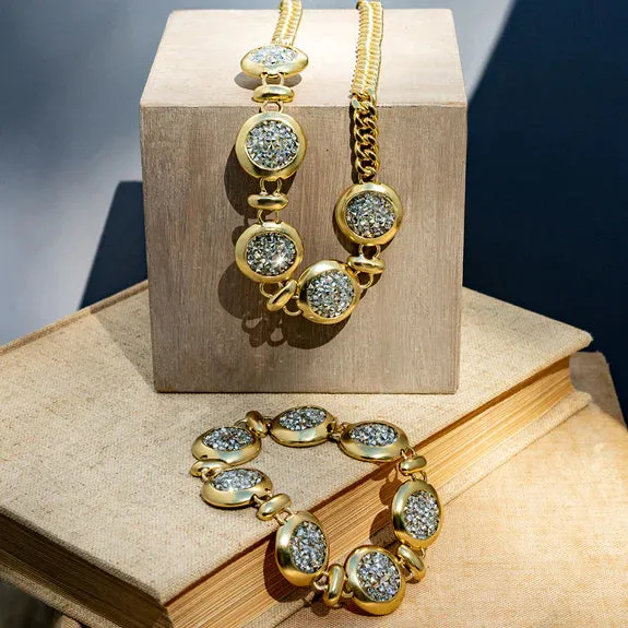 Kristal Multi Dome Cascade Bracelet