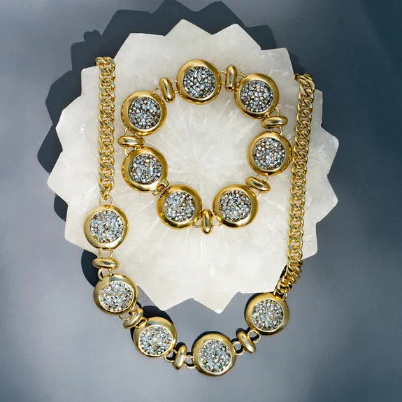 Kristal Multi Dome Cascade Bracelet