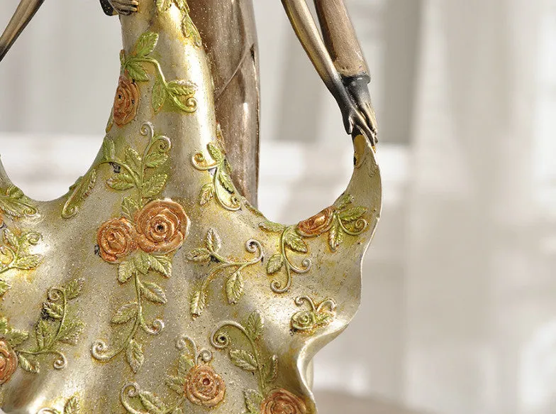 Large 13" Ballroom Dancing Couple Sculpture