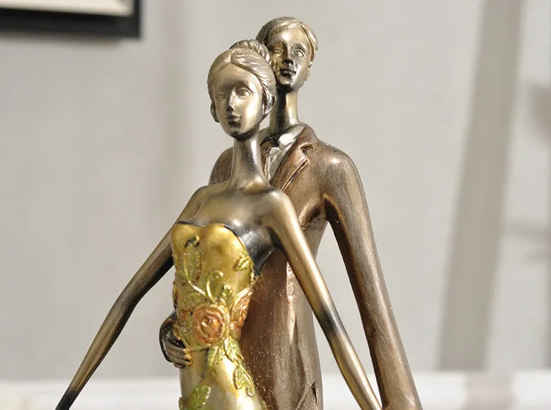 Large 13" Ballroom Dancing Couple Sculpture